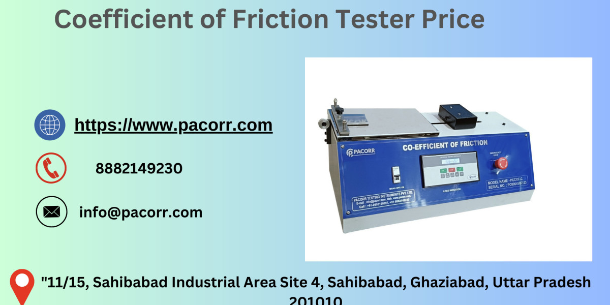 "Why the Coefficient of Friction Tester is a Must-Have for Modern Manufacturing Processes"